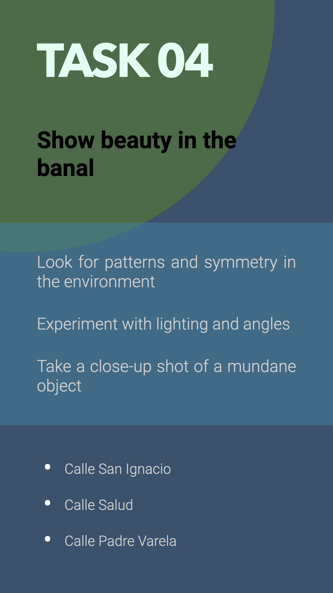 Task 04 | Show beauty in the banal